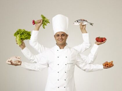 The chef symbolizes a 6-petal diet